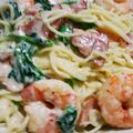 たこでーす's cooksnap of when they made 蓮根と海老とベーコンのクリームパスタ.