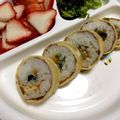 3ys's cooksnap of when they made 赤ちゃんにも恵方巻き♪（太巻き）☆離乳食.