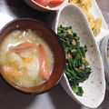よちりん's cooksnap of when they made ✿春キャベツとウィンナーのお味噌汁✿.