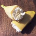 喜八＆Hacchi's cooksnap of when they made バナナをすぱっと半分こ!!.
