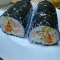 よしゆか62's cooksnap of when they made キンパ(韓国風のり巻き)っぽい 太巻き.