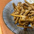すみタロ's cooksnap of when they made ＊ぱぱっと一品＊残り物deゴボウきんぴら.
