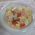 イチゴ、イチゴ。's cooksnap of when they made 秋のコンソメ豆乳味噌スープ.