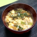 ☆あいちゃん's cooksnap of when they made 簡単！青梗菜と卵のお味噌汁.
