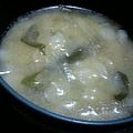 ranmao☆'s cooksnap of when they made 揚げ玉入り☆お味噌汁.