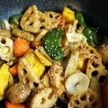 ゆっきー母ちゃん♪'s cooksnap of when they made 蓮根入り肉団子と野菜の甘辛炒め.