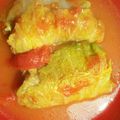 レンクロ's cooksnap of when they made ふんわりロール白菜のスタミナトマト煮.
