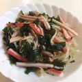 ma710ma's cooksnap of when they made 包丁＆火不要！もやしとカニカマのサラダ.