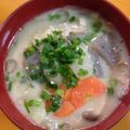 ゆすひと's cooksnap of when they made 根菜たっぷり♡豚のかす汁酒粕少なめ♪.