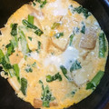 akiccheese's cooksnap of when they made ☆シャキっとふんわり小松菜と厚揚げ卵とじ.