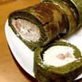 こりんまんま's cooksnap of when they made 抹茶ロールケーキ～いちごクリーム～.