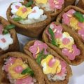 takaネコ's cooksnap of when they made お花満開♪お花畑おいなりさん.