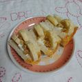 イチゴ、イチゴ。's cooksnap of when they made バナナ＊はちみつ＊チーズのサンドイッチ.