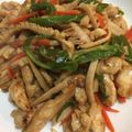 makosaka's cooksnap of when they made やわらか〜いチンジャオ(鶏の青椒肉絲).