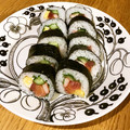ボブナナ's cooksnap of when they made ✿海鮮❀恵方巻き（太巻き）✿.