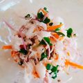 クックるん☆戦隊's cooksnap of when they made かぶとかいわれのわさびマヨサラダ.