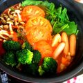 ♡おはな♡'s cooksnap of when they made 〆がおいしい、簡単サッパリ、トマト鍋.