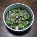 クック0D32LS☆'s cooksnap of when they made たこときゅうりの酢の物.