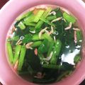 ひい◡̈♥︎'s cooksnap of when they made 桜えびとほうれん草の❀お吸い物❀.