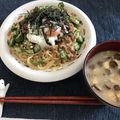 お湯湯さん's cooksnap of when they made 簡単ササッと納豆パスタ.