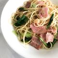 MelonPanJP's cooksnap of when they made 小松菜とベーコンのペペロンチーノ★.