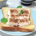 ぱふ's cooksnap of when they made 朝の幸せ♡マシュマロシナモントースト♡.