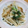☆tomomo's cooksnap of when they made ☆優しい味！ザーサイ・にら・もやし炒め☆.