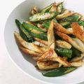 みす茶's cooksnap of when they made オクラ竹輪のオイマヨ炒め.