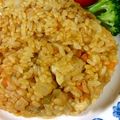 めーもん's cooksnap of when they made 簡単＊炊飯器deチキンピラフ♡.