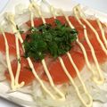 ChunChun☆≡'s cooksnap of when they made うちの☆サーモンのお刺身の食べ方.