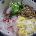 miyuki12's cooksnap of when they made 梅ごはんの納豆オムレツ.