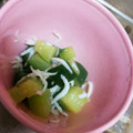 curisupin's cooksnap of when they made 【離乳食 後期】胡瓜としらすの甘酢和え.