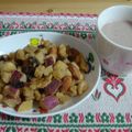 Nekozame's cooksnap of when they made ✿薩摩芋と胡桃とレーズンの❀バター醤油味.