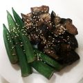 ポニーリボン's cooksnap of when they made フライパンで簡単☆茄子とおくらの甘辛炒め.