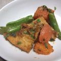 ごーあい's cooksnap of when they made 厚揚げとトマトとししとうの炒め物.