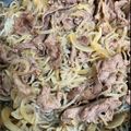 mitimiya's cooksnap of when they made 10分未満♪フライパンひとつで牛丼♪.