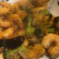 虹色＠ムーミン's cooksnap of when they made なすと海老のチリソース.