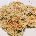 mutsu＊'s cooksnap of when they made 七号食のおやつ レンチン玄米せんべい.