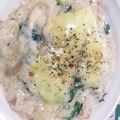 higmai's cooksnap of when they made ◎ランチ ほうれん草&チーズのリゾット◎.