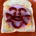 ♥みぃさん♥'s cooksnap of when they made 子供も喜ぶ☆アンパンマントースト.