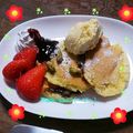 まるりー♬'s cooksnap of when they made ヌテラ/チョコ in パンケーキ.