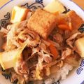 ゆなゆいのママちゃん's cooksnap of when they made ☆厚揚げ入り豚丼☆.