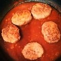 ハニイとムサシ's cooksnap of when they made 誰でも簡単煮込みハンバーグ.