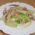 きらり流れ星's cooksnap of when they made 相性抜群！！イカ白菜セロリのシンプル炒め.