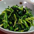 わんこたんわんたん's cooksnap of when they made ♪レンジでほうれん草ナムル風お浸し♪.