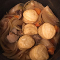 kijuhyt's cooksnap of when they made 魚河岸あげとじゃがいもの煮物☆.
