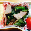 fujifuri's cooksnap of when they made レタスの外葉とセロリの葉のベーコン炒め.