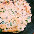 白うさぎ☆ぶー's cooksnap of when they made シンプルに美味しい♡豚にらチヂミ.