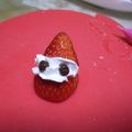 はなさくママ's cooksnap of when they made 苺のサンタさん♡.