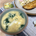 まれ子's cooksnap of when they made とろとろお餅入り☆ほうれんそう中華スープ.